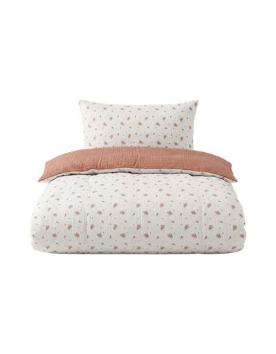 [591945] Noukies | Donsovertrek Vintage Flowers 100x140cm + Kussensloop 60x40cm
