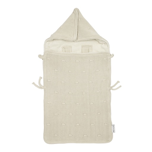 [592017] Meyco | Voetenzak  Knots Velvet Soft Sand Zand 40x82cm