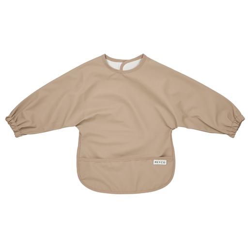 [592029] Meyco | Slabbetje Met Mouwen Taupe Bruin