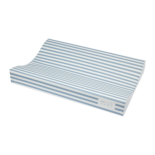 [592054] Meyco | Waskussen Fat Stripe Jeans Blue Blauw 50x70cm