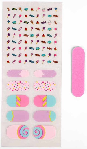 [592131] Create It! | Make-up Nail Sticker Set Lollypop