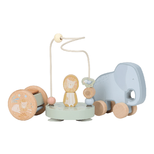 [592179] Little Dutch | Giftset Safari Friends Hout