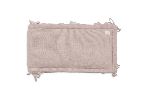 [592282] Jollein | Parkbumper Sprinkle Knit Silk Rose Roze 180x30cm