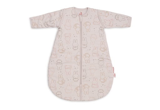 [592297] Jollein | Slaapzak Miffy Moments Silk Rose met Afritsbare Mouwen Roze 60cm 