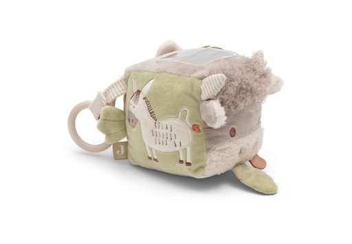 [592507] Jollein | Activiteitenkubus Barn Buddies Textiel