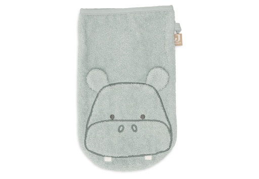[592535] Jollein | Washandje Hippo Happy Badstof Groen