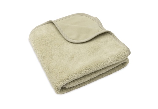 [592567] Jollein | Deken Wieg Soft Matcha Basic Sherpa/Jersey Groen 75x100cm