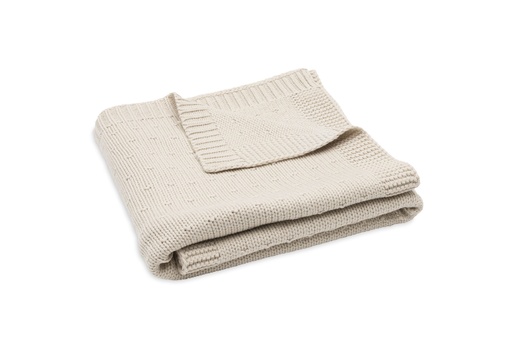 [592570] Jollein | Deken Wieg Sand Sprinkle Knit Zand 75x100cm