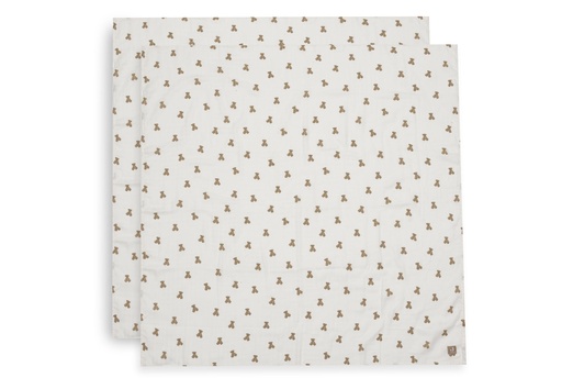 [592631] Jollein | Tetra Doek Mini Teddy Bear 115x115cm 2-pack