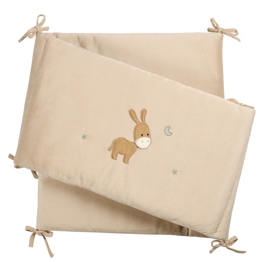 [592682] Nattou | Tochtkussen Loulou Velours Zandkleur 180x35cm 