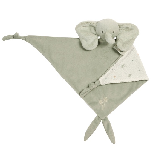 [592702] Nattou | Knuffeldoek Loulou Maxi Olifant Lindegroen