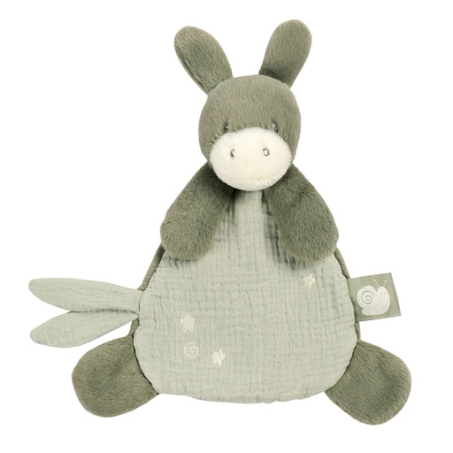 [592711] Nattou | Knuffeldoek Loulou Mini Ezel Lindegroen +0m