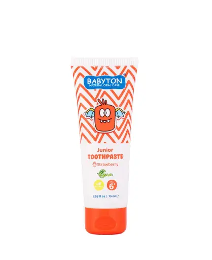 [592932] Babyton | Tandpasta Fluoride Junior Aardbei 6+ 75ml