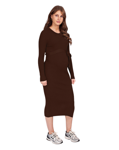 Love2Wait | Jurk Knit Brown