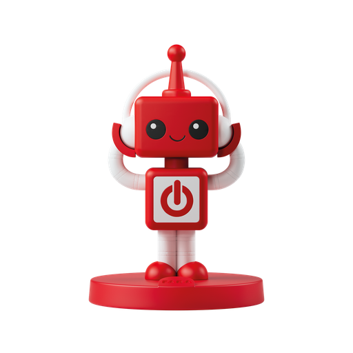 [593082] Faba | Educatief Speelgoed Luisterfiguur Faba Me Rood