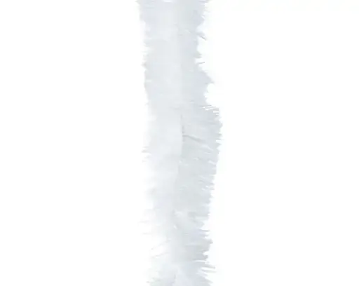 [593446] Decoris | Slinger Guirlande Pet Lametta Winterwit Ø7x270cm