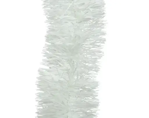 [593448] Decoris | Slinger Guirlande Pet Lametta Winterwit Ø10x270cm