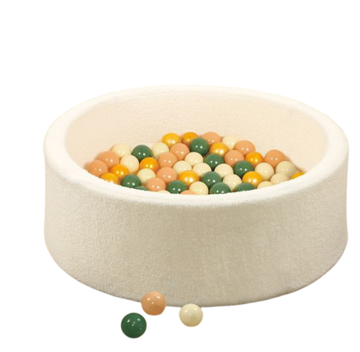 [593471] Ludi | Ballenbad Knuffelzacht Wit Ø90x30 cm