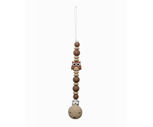 [593535] Pericles | Fopspeenketting Owl Chocolate