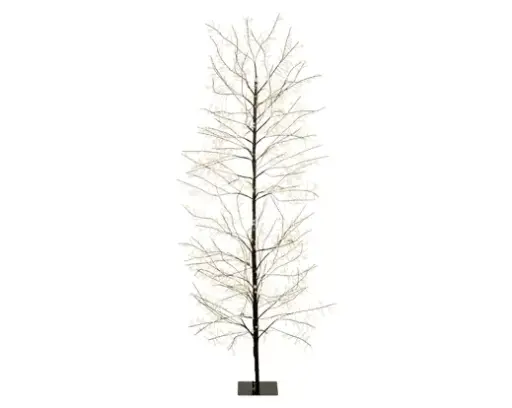 [593608] Lumineo | Verlichting Led Boom Pvc Zwart/Klassiek Warm Ø70x180cm Buiten