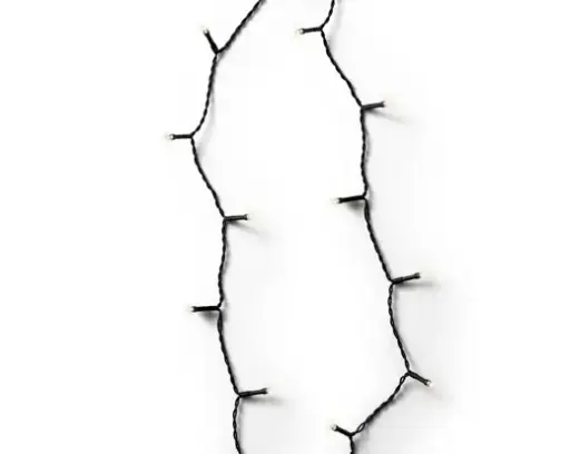 [593900] Lumineo | Verlichting Led Durawise Basic Lights Twinkel Effect 8 Functies Zwart/Warm Wit 1430cm Buiten