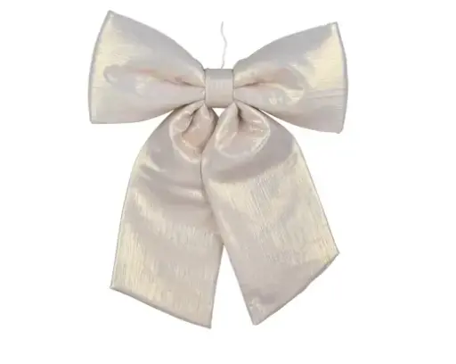 [593910] Decoris | Hangfiguur Strik Polyester Parel 3x28x34cm