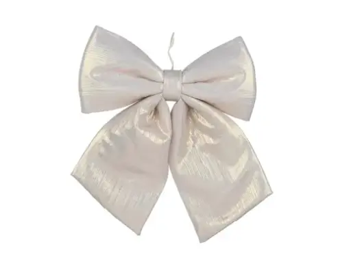 [593911] Decoris | Hangfiguur Strik Polyester Parel 2x20x24cm