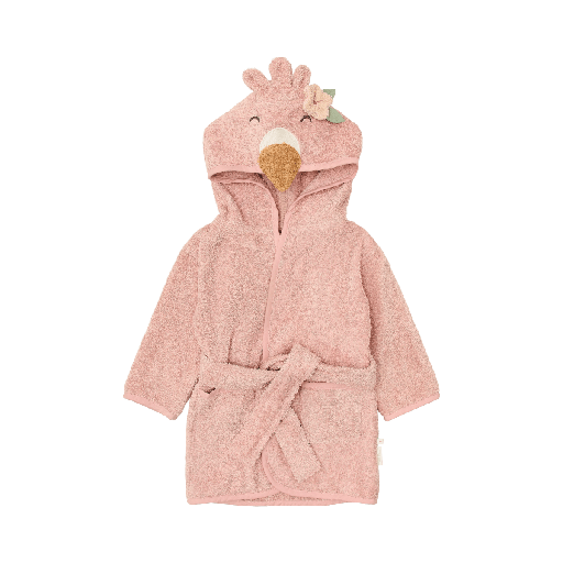 [594407] Little Dutch | Badjas Safari Friends Flamingo Roze M 86-92