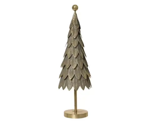 [594444] Decoris | Beeld Boom Ijzer Antique 3D Leaves Ø18,5x54,5cm