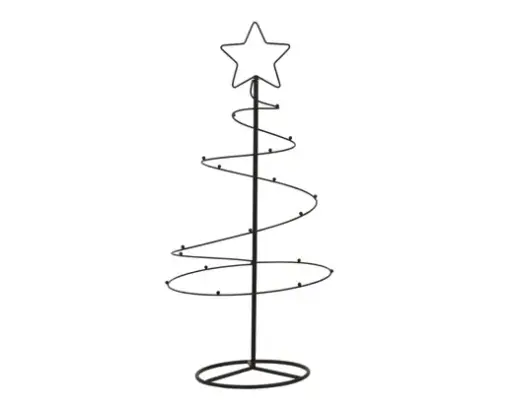 [594447] Decoris | Beeld Boom Ijzer Star at Top Ø36x77cm