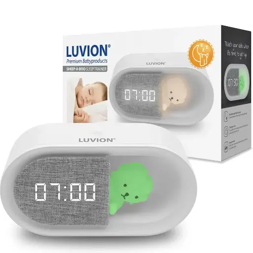 [594701] Luvion | Slaaptrainer Sheep-A-Boo met Wekker/Nachtlamp 