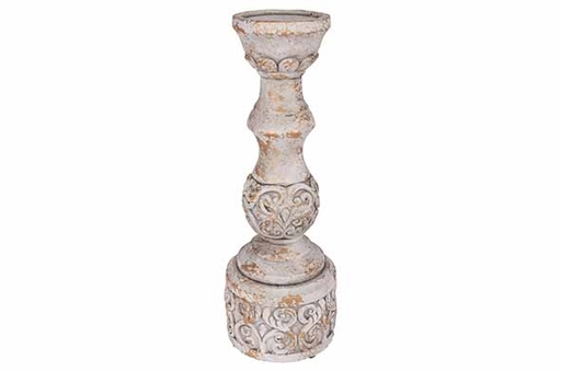 [594900] Cosy & Trendy | Kandelaar Cement Flower Creme Ø14x39,5cm