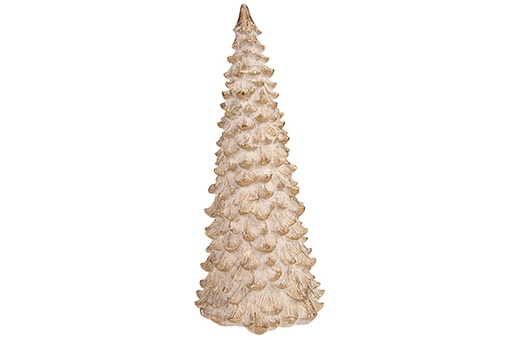 [594901] Cosy & Trendy | Beeld Kerstboom Gold Wash Resin 14x30cm