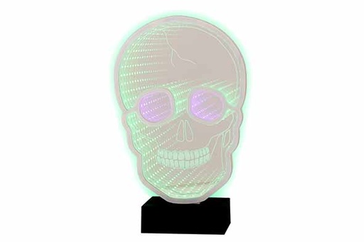 [594910] Cosy & Trendy | Lamp Skull Groen 17x6x28cm