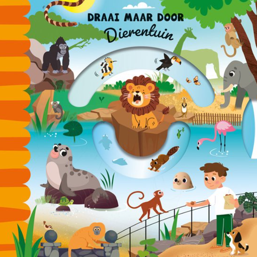 [595071] De Lantaarn | Boek "Draai maar door Dierentuin"