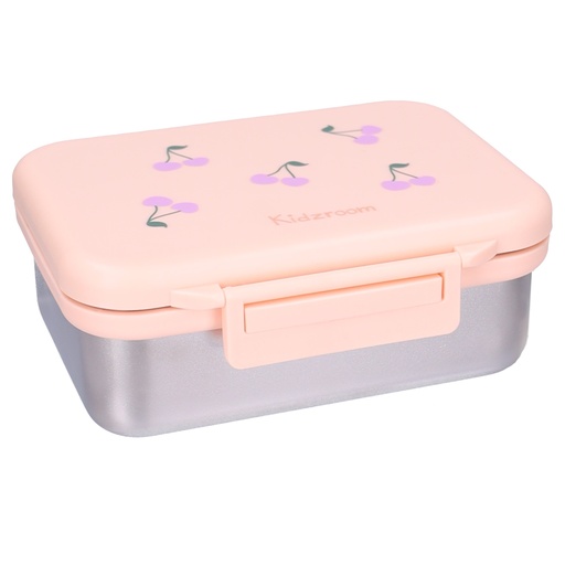 [595277] Kidzroom | Brooddoos Nostalgia RVS+PP Roze 14x18x7cm