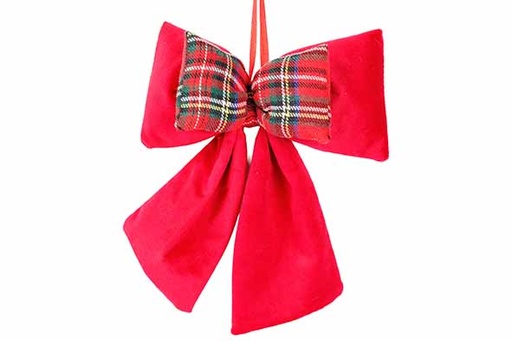 [596445] Cosy & Trendy | Hangfiguur Strik Checkers Rood H22cm