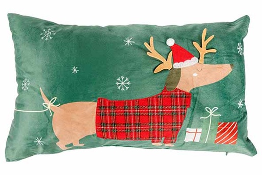 [596449] Cosy & Trendy | Sierkussen Teckel Groen 50x10x30cm