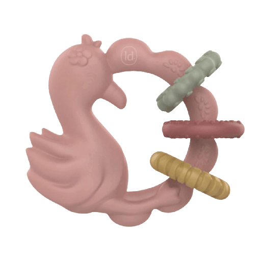 [596490] Little Dutch | Bijtring Safari Friends Flamingo Roze