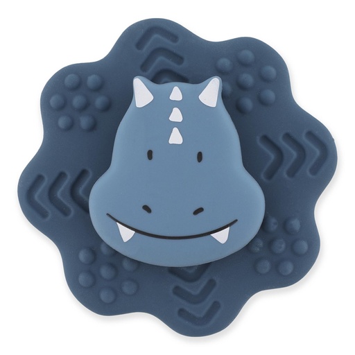[596881] Trixie | Activiteitenspeelgoed Mr Triceratops Suction Spinner Blauw Ø9x3cm
