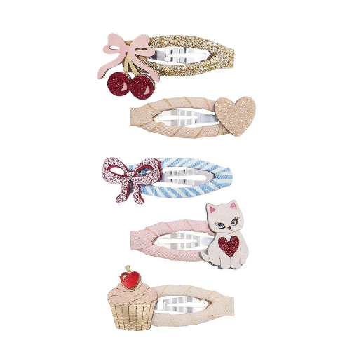 [596929] Mimi & Lula | Haarspeld Kittybow Mini Hair Clips 5-pack