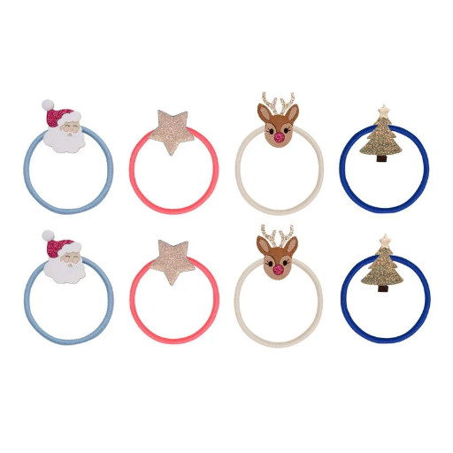 [596954] Mimi & Lula | Haarelastiek Christmas Mini Hair Ties 8-pack