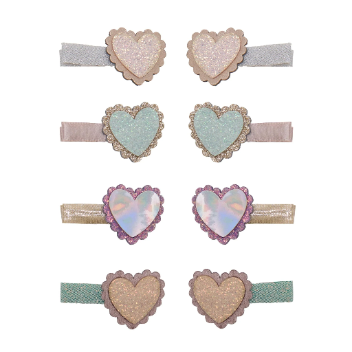 [596956] Mimi & Lula | Haarspeld Scalloped Heart Salon Hair Clips 8-pack