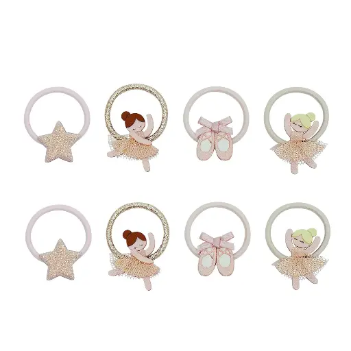 [596971] Mimi & Lula | Haarelastiek Ballerina Mini Hair Ties 8-pack
