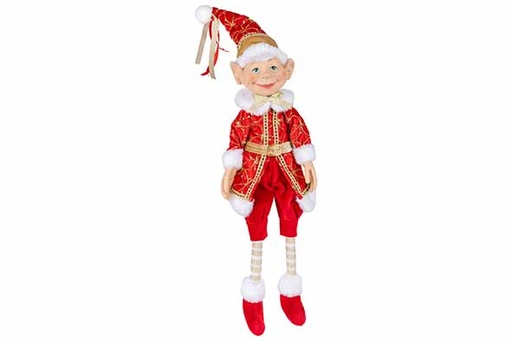 [597043] Cosy & Trendy | Figuur Kerstelf Rood 20x15x70cm