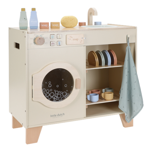 [597299] Little Dutch | Keukengerei Wasmachine Hout