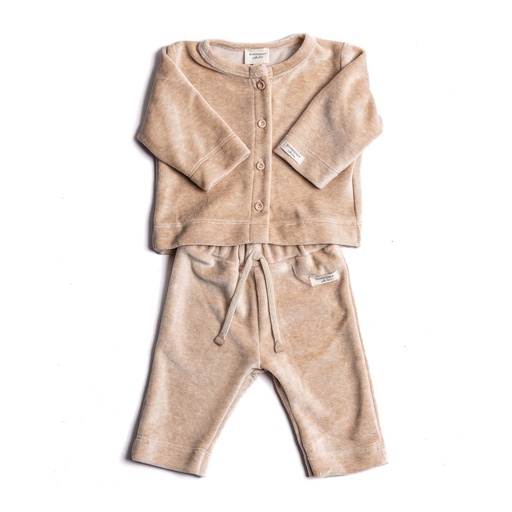 Bamboom | Outfit Uni Velvet Sand 2-delig 