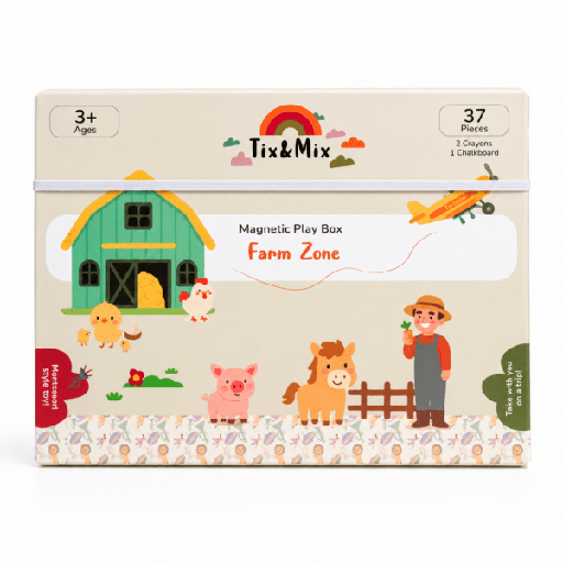[598504] Tix-Mix | Speelset Magnetic Play Box Farm