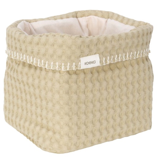 [598911] Koeka | Verzorgingsmand Antwerp Wafel Olive 18x15x15cm