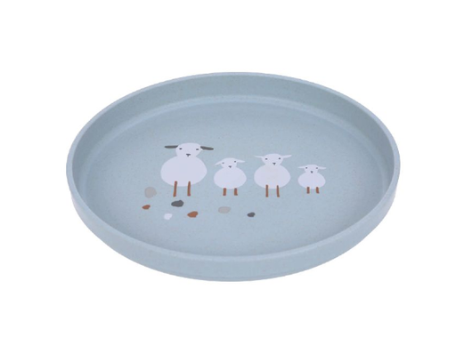 [400484] Laessig | Plat Bord Tiny Farmer Sheep/Goose PP/Cellulose Blue 